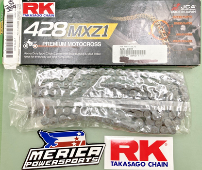 NEW GENUINE RK 428MXZ1-134 PREMIUM MOTOCROSS DRIVE CHAIN 134 LINK