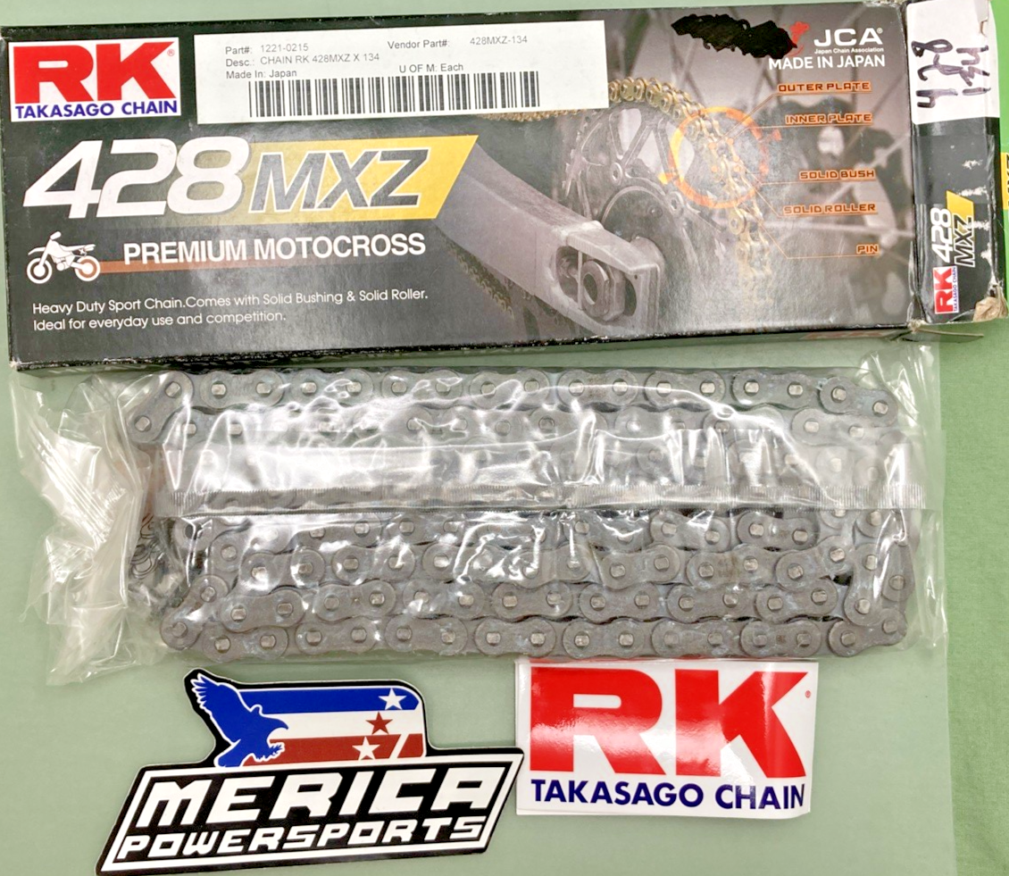 NEW GENUINE RK 428MXZ-134 PREMIUM MOTOCROSS DRIVE CHAIN 134 LINK