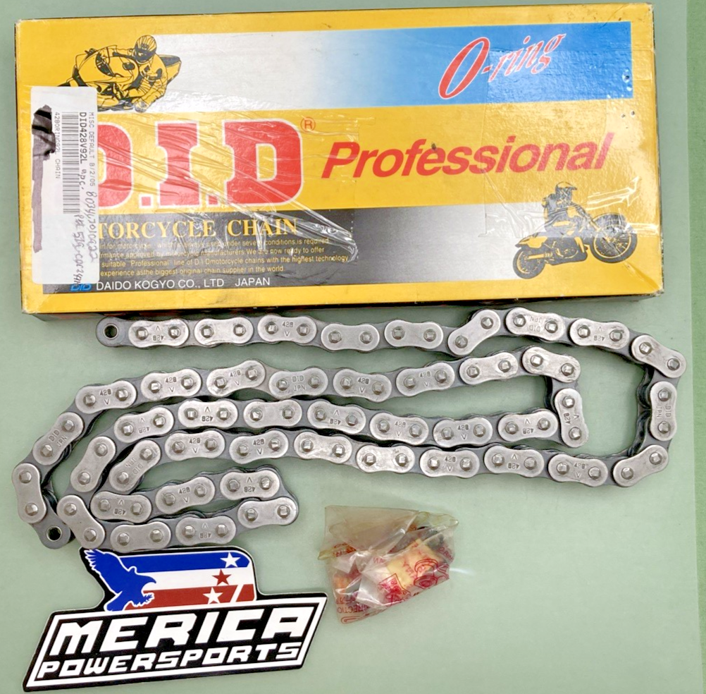 NEW GENUINE DAIDO KOGYO 428ORX92L O-RING MOTORCYCLE DRIVE CHAIN 92 LINK