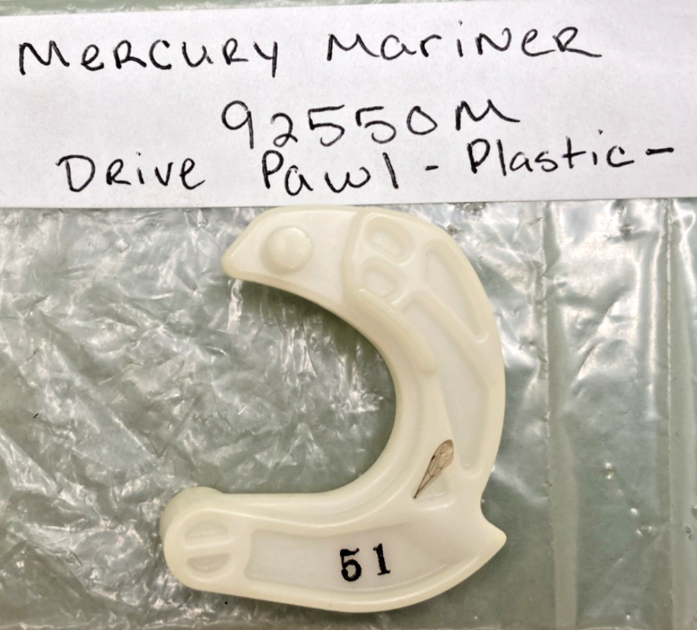 NEW REPLACES MERCURY 92550M DRIVE PAWL (PLASTIC)