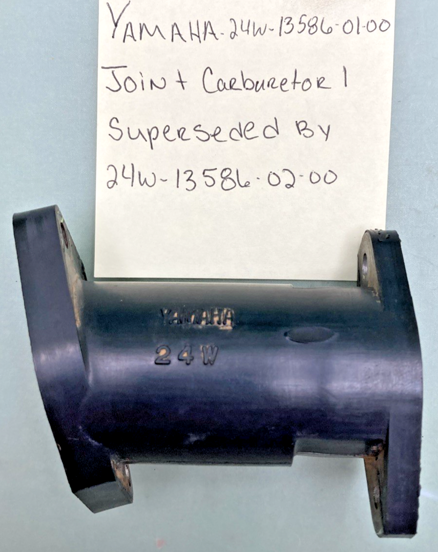 GENUINE YAMAHA 24W-13586-01-00 JOINT, CARBURETOR 1, SUPERSEDED: 24W-13586-02-00