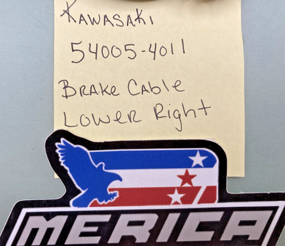 NEW REPLACES KAWASAKI 54005-4011 Cable-Brake, Rr, Lower