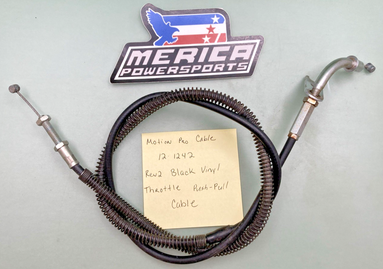 Motion Pro 12-1242 Rev2 Black Vinyl Throttle Push-Pull Cable