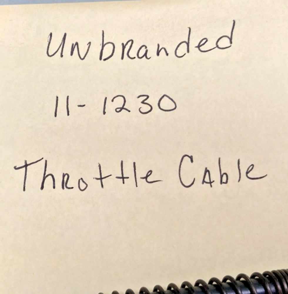 New Unbranded  11-1230 Throttle Cable