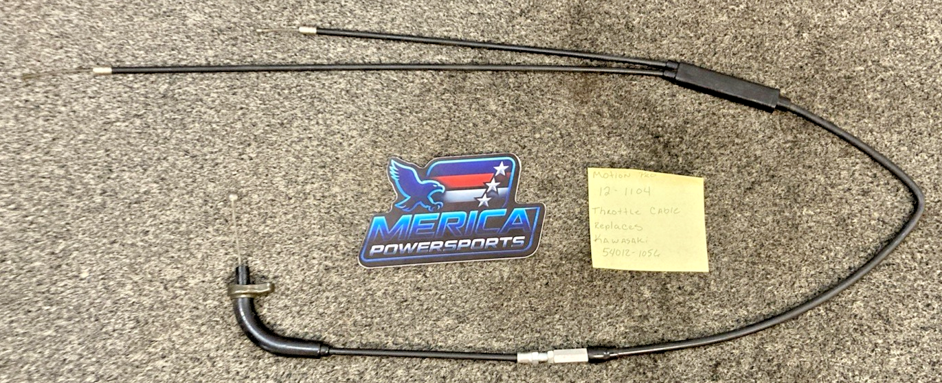 New Replaces Motion Pro 12-1104 Throttle Cable, Replaces Kawasaki 54012-1056