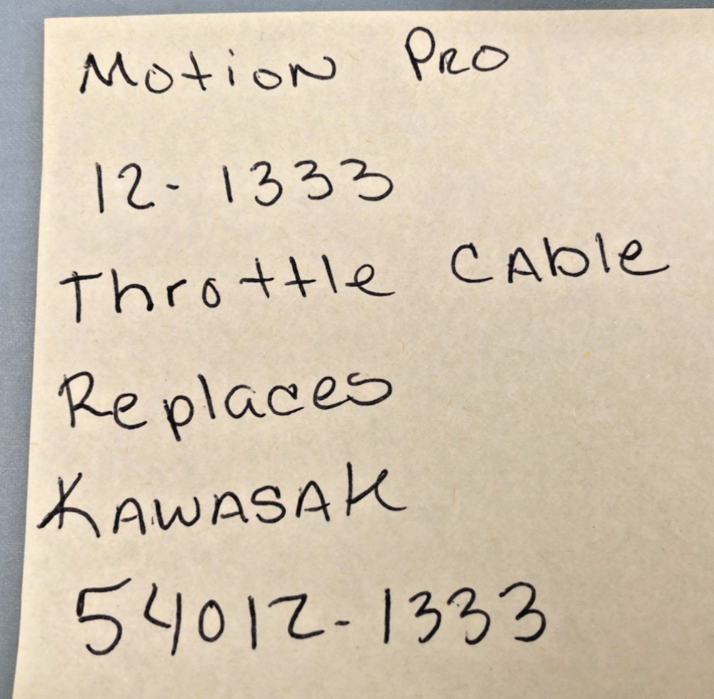 New Replaces Motion Pro 12-1333 Throttle Cable, Kawasaki 54012-1333