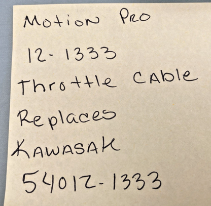 New Replaces Motion Pro 12-1333 Throttle Cable, Kawasaki 54012-1333