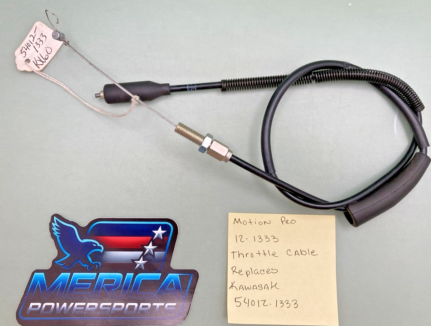 New Replaces Motion Pro 12-1333 Throttle Cable, Kawasaki 54012-1333