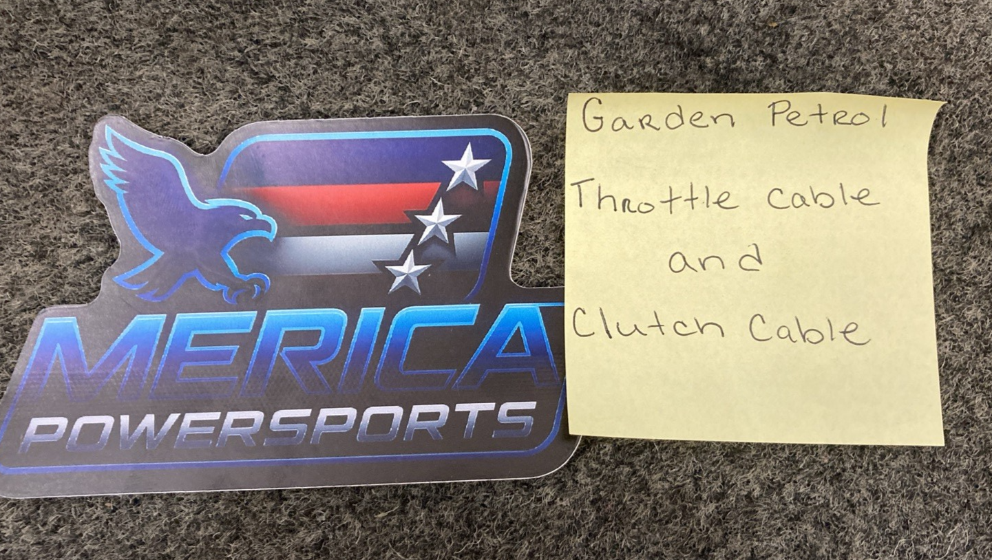 New Replaces Garden Petrol Throttle Cable and Clutch Cable