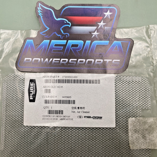 New Genuine Polaris 0453663 Filter, Air, Cleaner
