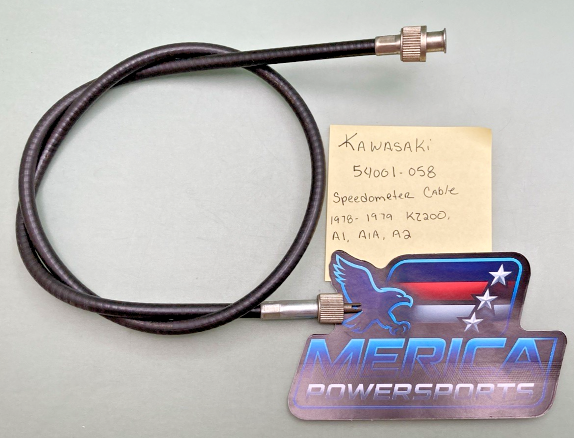 New Replaces Kawasaki 54001-058 Speedometer Cable, 1978-1979 KZ200, A1, A1A, A2