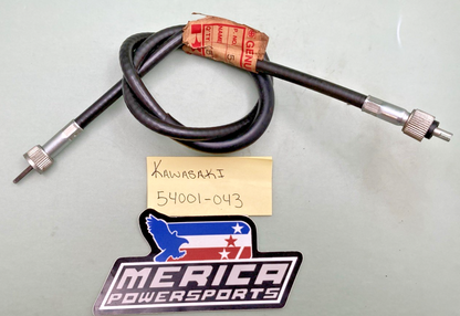 NEW GENUINE KAWASAKI 54001-043 Speedometer Cable, H1 H2 KH500 1973-1976
