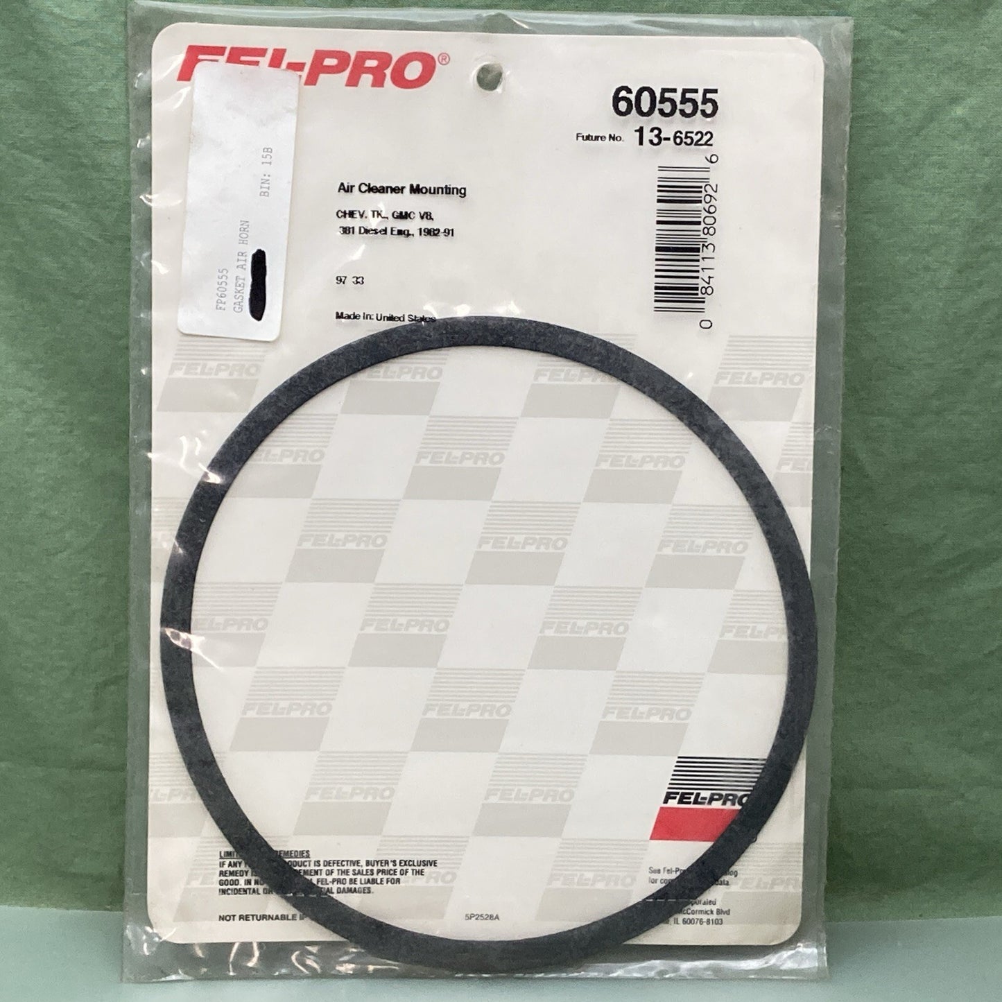 New Genuine Fel-Pro 60555 Gasket Air Cleaner
