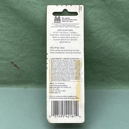 New Genuine Motormite 42161 Headlight Adjusting Screw