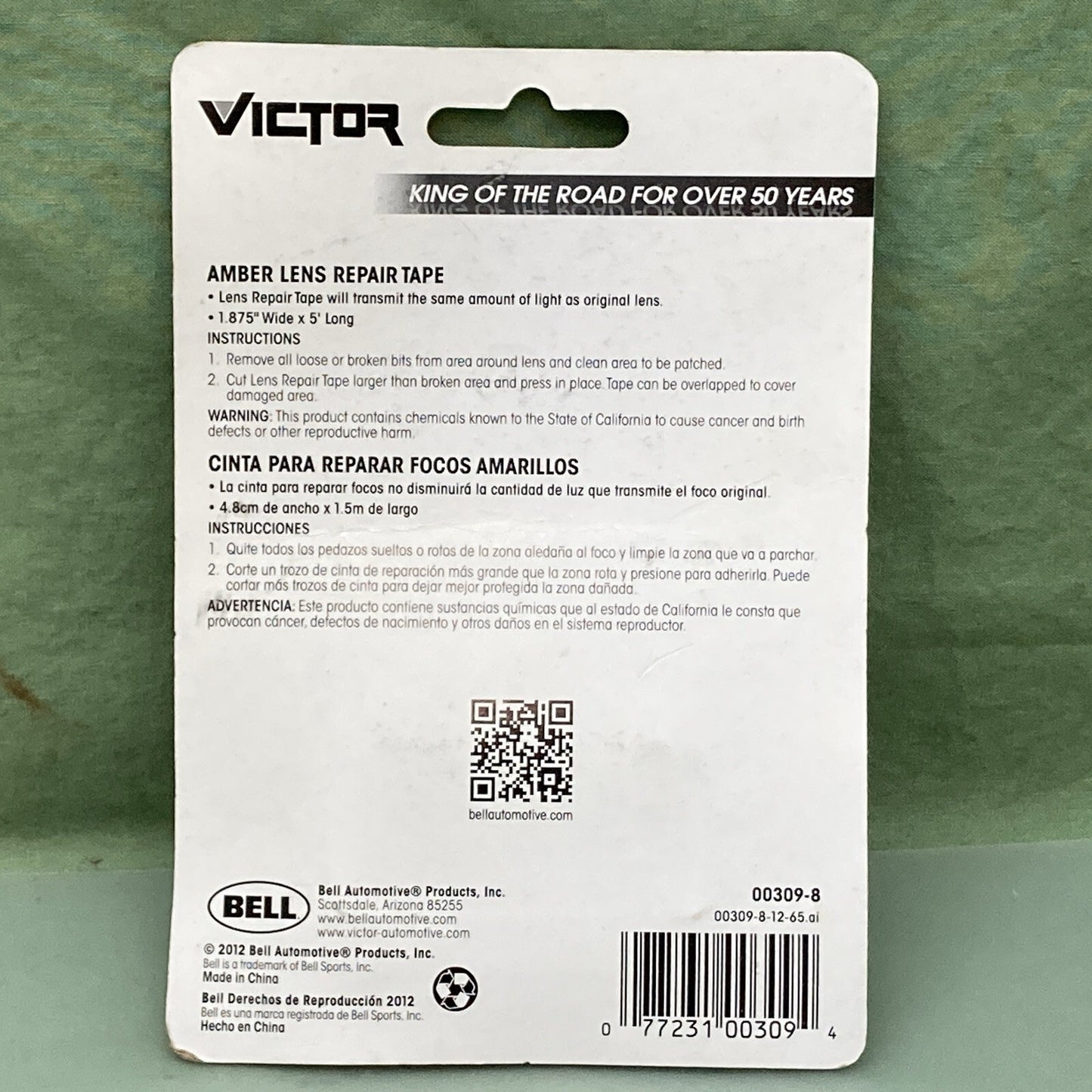 QTY 3  New Genuine Victor V309 Amber Lens Repair Tape