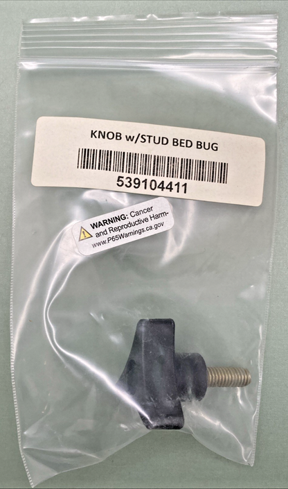 New Replaces Husqvarna 539104411 Knob w/ Stud Bed Bug