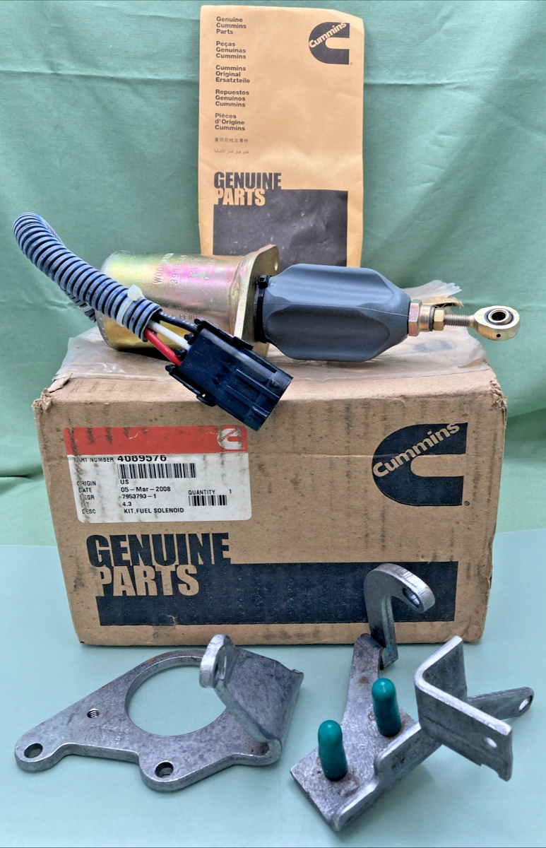 New Genuine Cummins 4089576 Kit, Fuel Solenoid