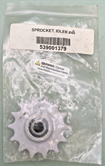 New Genuine Husqvarna 539001379 Sprocket, Idler