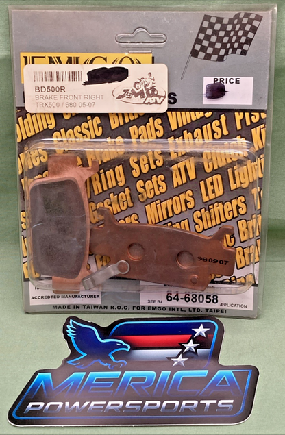 New Genuine EMGO 64-68058 Brake Front Right BD500R