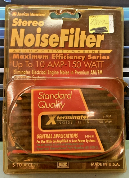 NEW GENUINE American International S-10-A CL Xterminator Stereo Noise Filter
