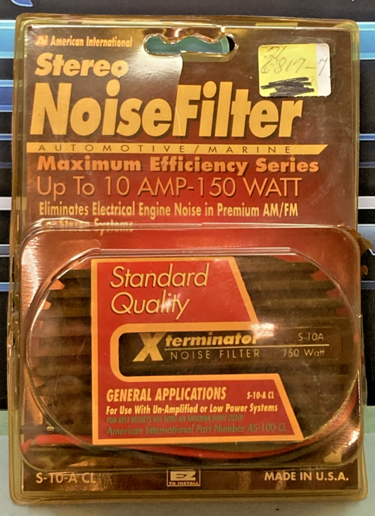 NEW GENUINE American International S-10-A CL Xterminator Stereo Noise Filter