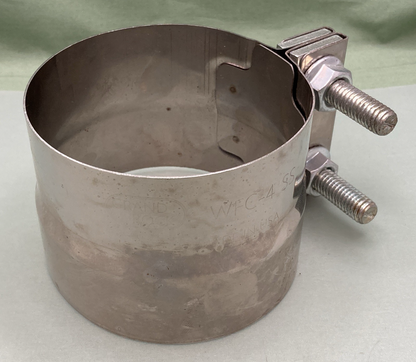 New Genuine Grand Rock WFC-4 SS Heavy-Duty Stainless Steel Exhaust Muffler Clamp