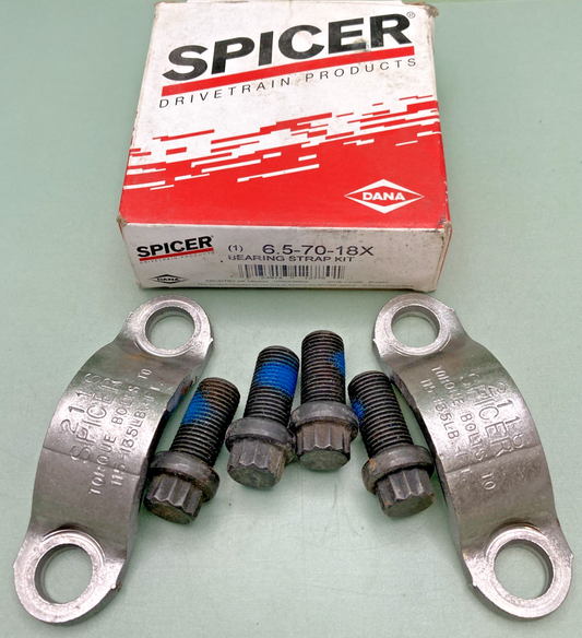 New Genuine Spicer 6.5-70-18X Bearing Strap Kit