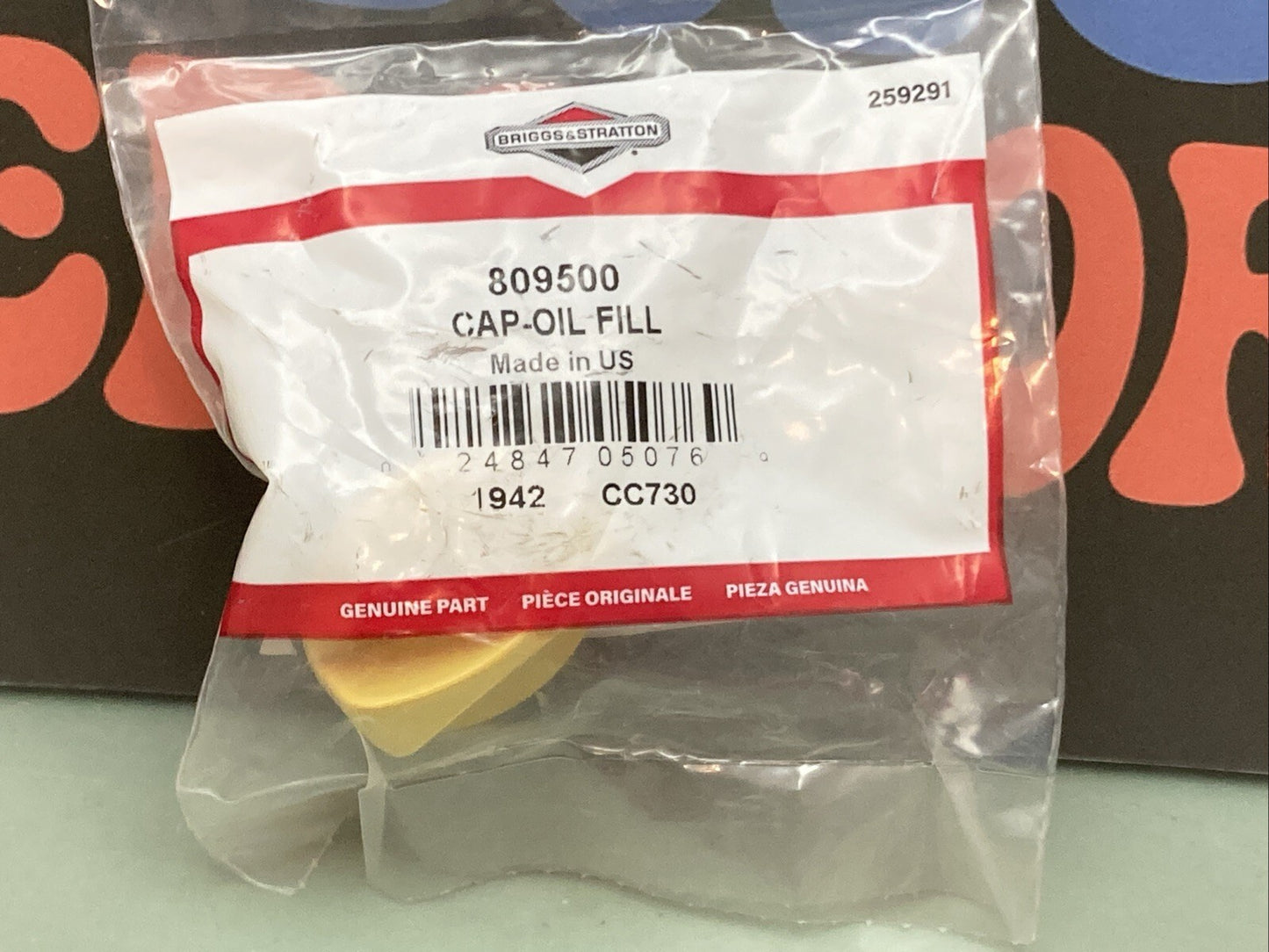 New Genuine Briggs & Stratton 809500 Cap-oil Fill