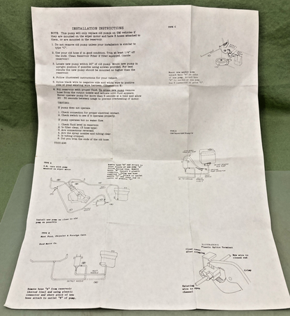 New Genuine Roberk P50 Windshield Washer Pump