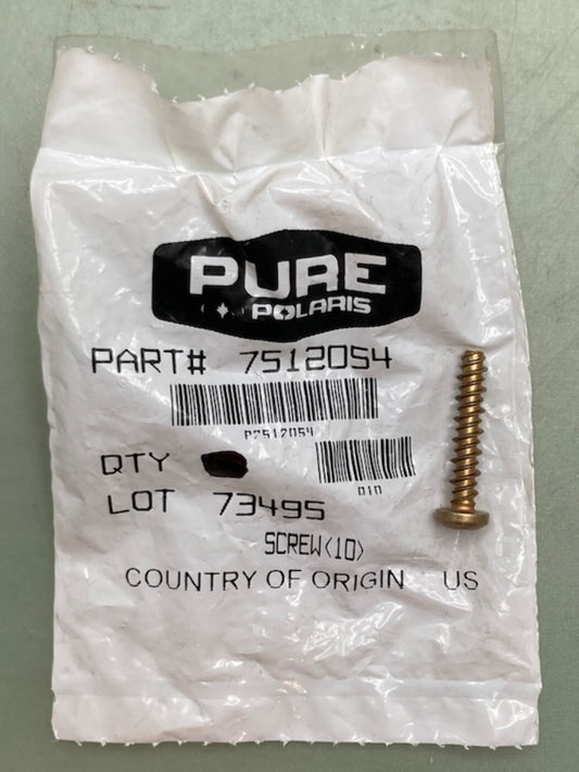 Qty 7 Polaris 7512054 Screw New Genuine