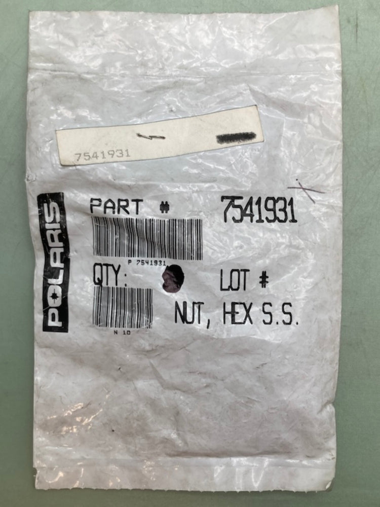 Polaris 7541931 Nut Hex S.S. New Genuine