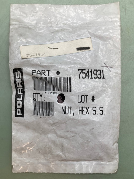 Polaris 7541931 Nut Hex S.S. New Genuine