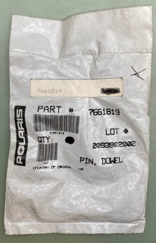 Polaris 7661819 Dowel Pin New Genuine