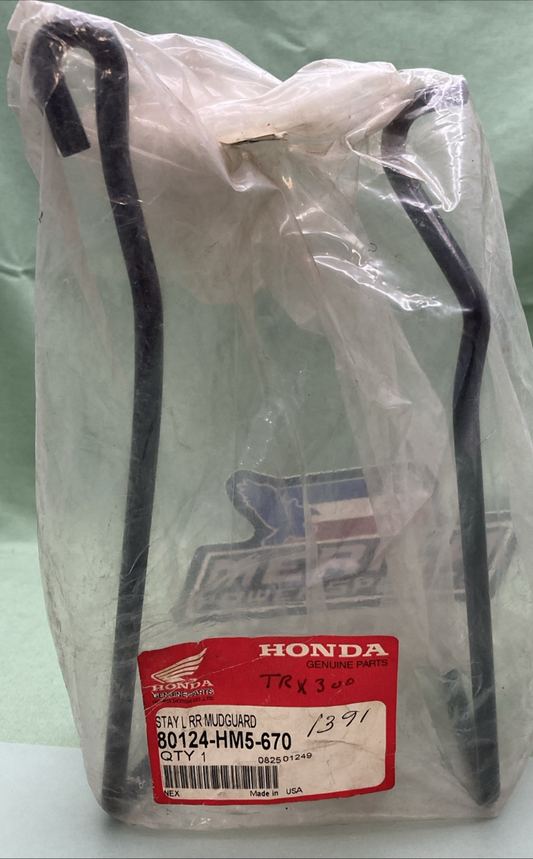 New Genuine Honda 80124-HM5-670 Stay L RR Mudguard