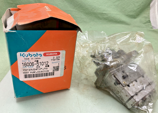 New Genuine Kubota 16006-51012 Injection Pump Assy
