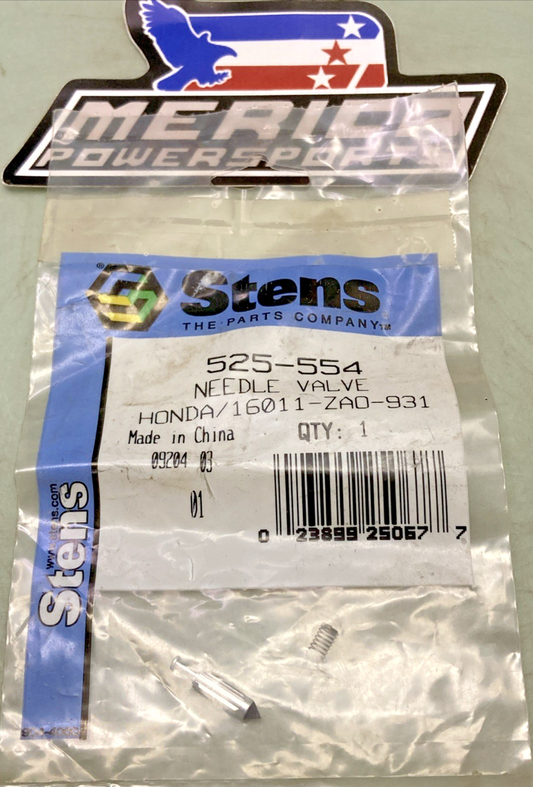 New Genuine Stens 525-554 Needle Valve For Honda