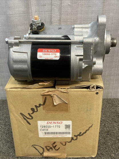 New Genuine Denzo 128000-1770 Heavy Duty Starter 12V 10 Tooth