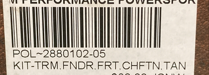 New Genuine Indian Motorcycle 2880102-05 KIT TRM. FNDR. FRT. CHFTN. TAN