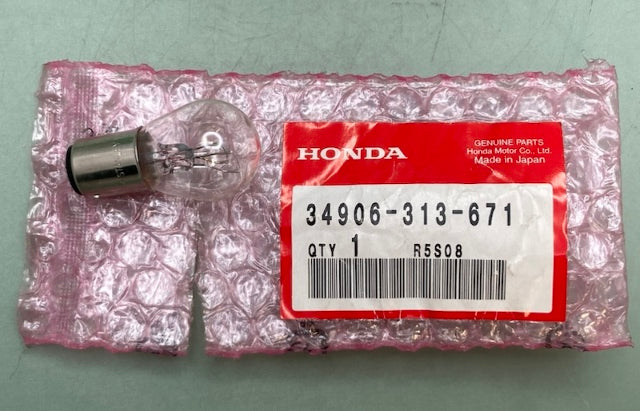 QTY 2 Honda 34906-313-671 BULB, STOP TAILLIGHT (12V23/8W) New Genuine