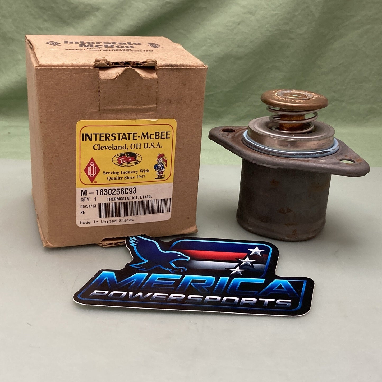 New Genuine Interstate Mcbee M-1830256C93 Engine Coolant Thermostat Kit