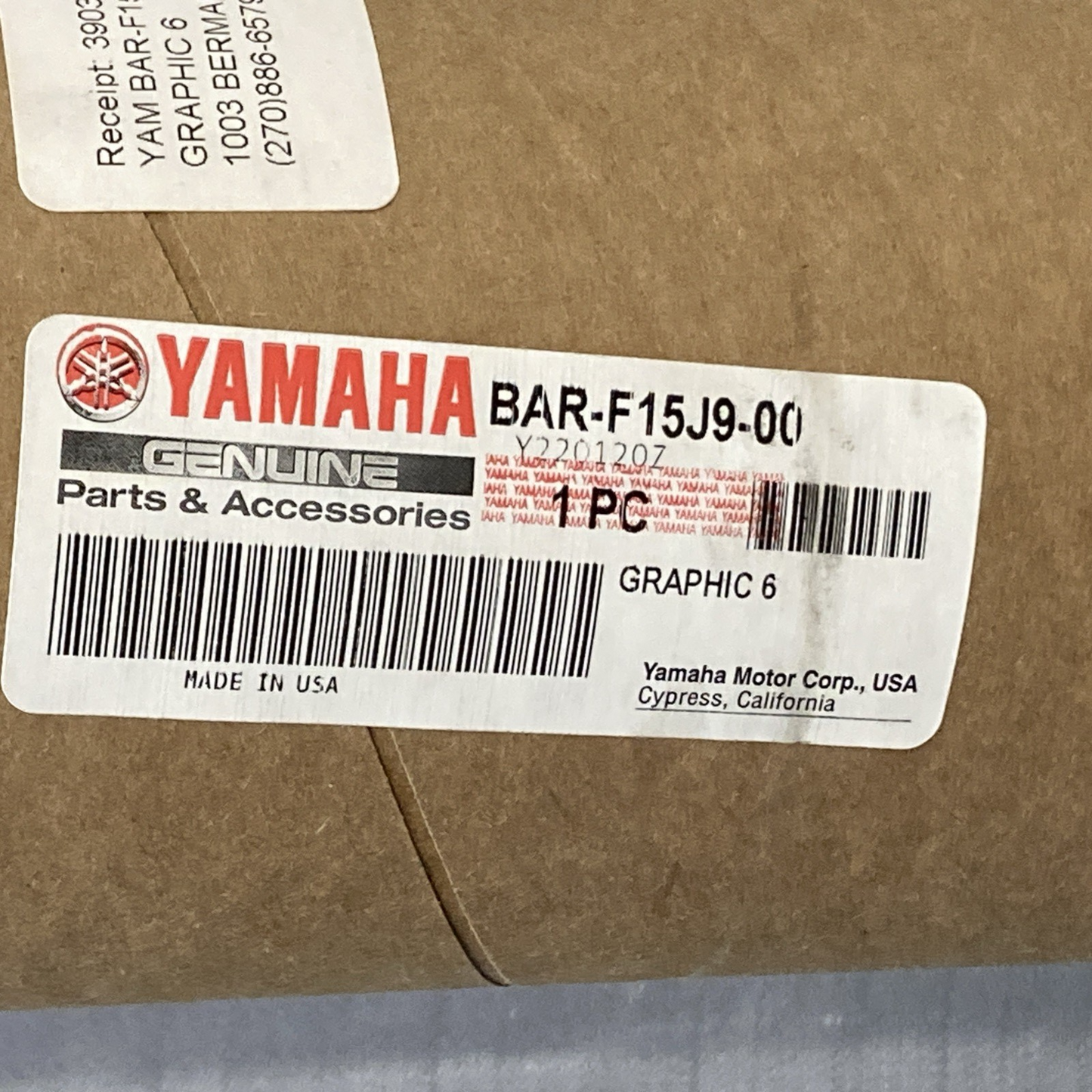New Genuine Yamaha BAR-F15J9-00 Graphic 6