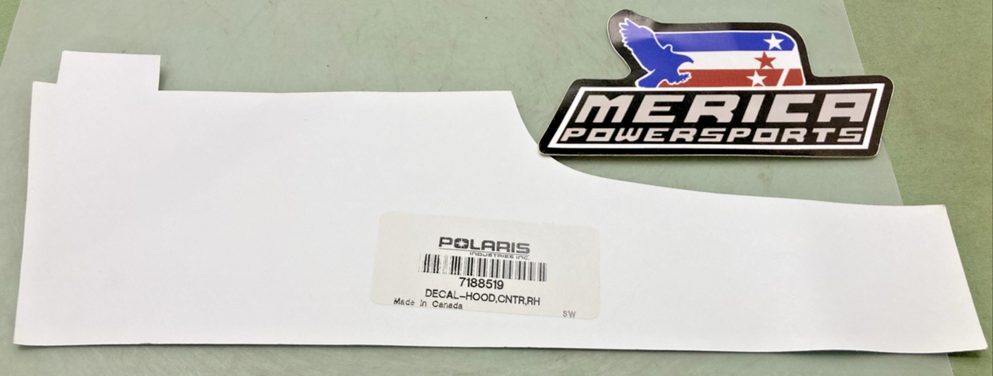 New Genuine Polaris 7188318 Decal RH Upper Side Panel