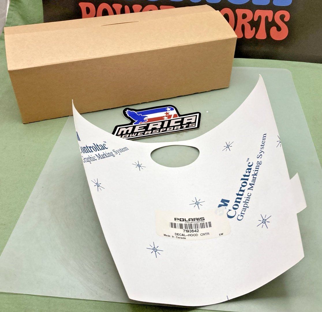 New Genuine Polaris 7193642 Center Hood Decal
