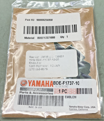 New Genuine Yamaha BDE-F71737-10-00 Emblem