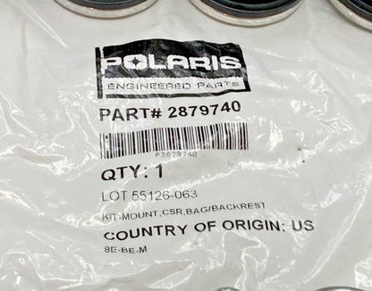 New Genuine Polaris 2879740 Bag Backrest CSR Mount Kit