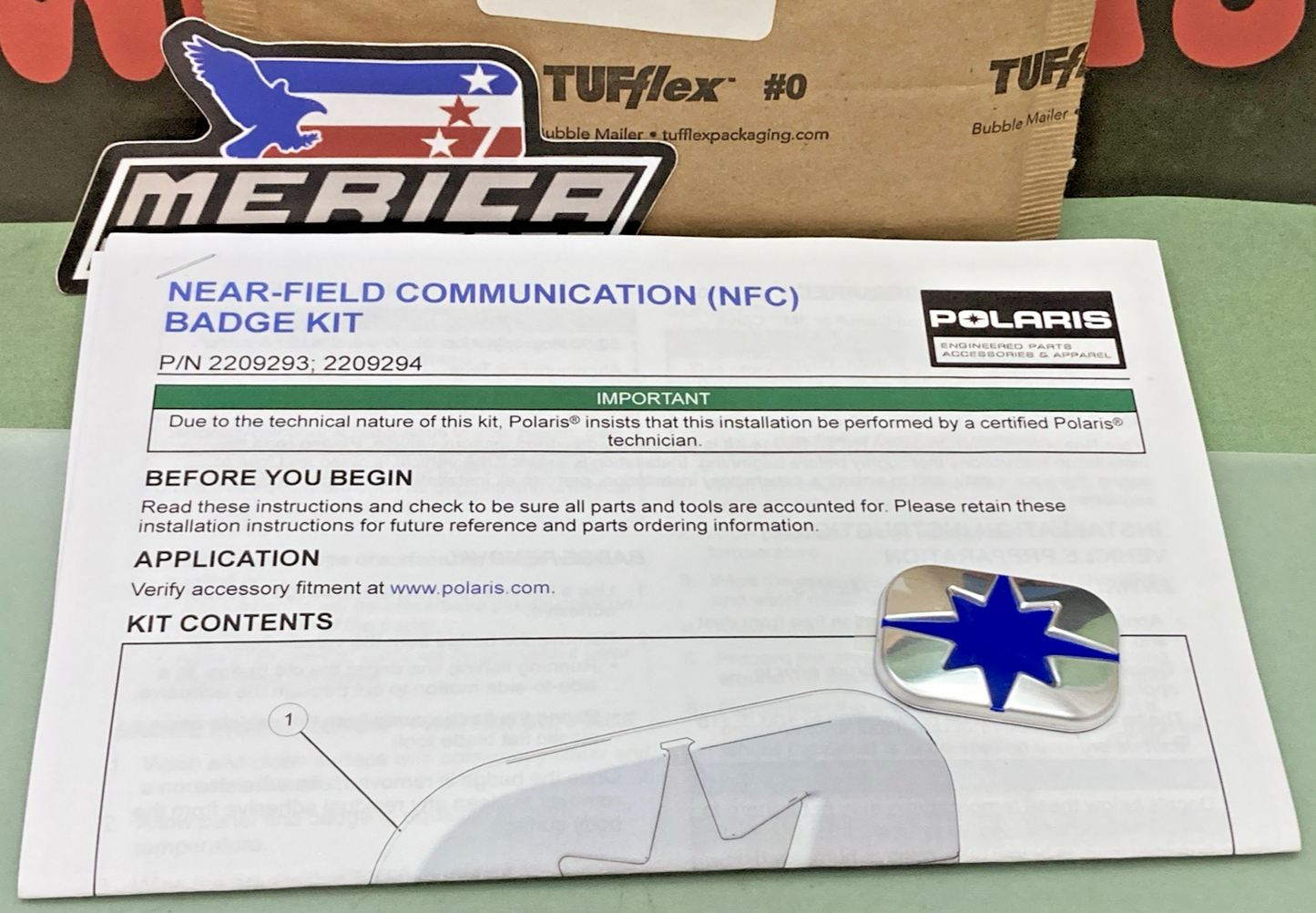 New Genuine Polaris 2209294 Badge