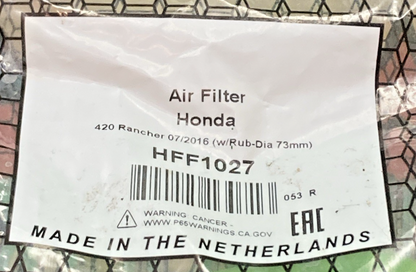 New Genuine Hiflo Filtro HFF1027 Air Filter