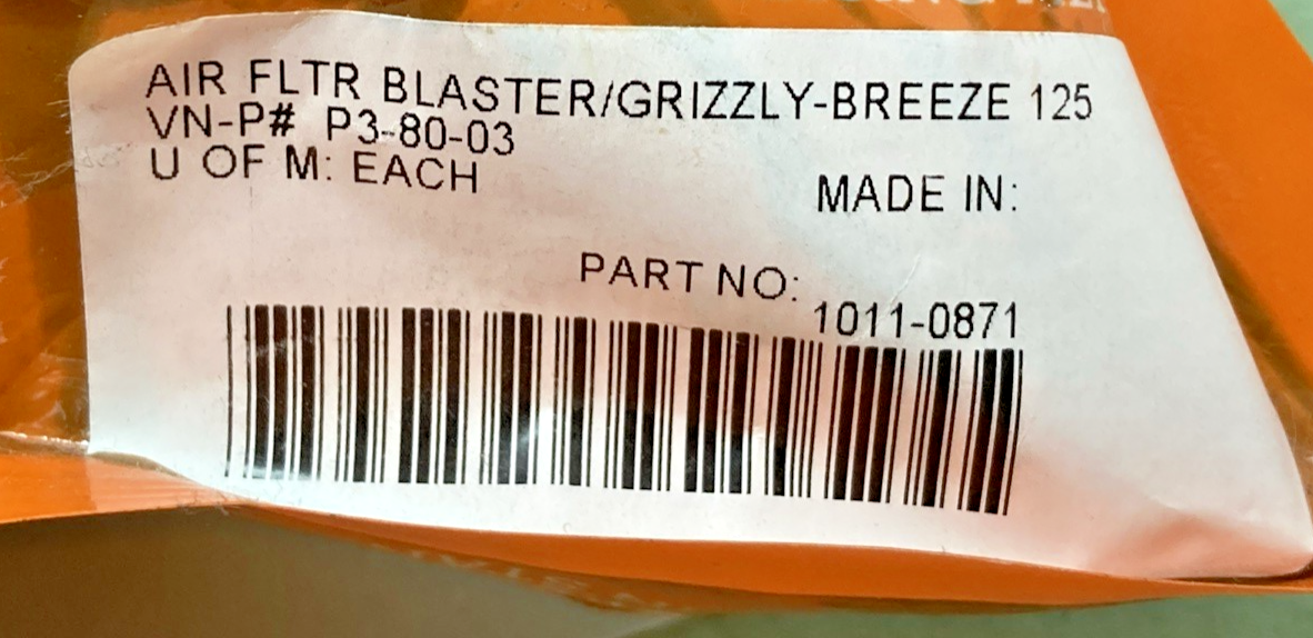 New Genuine Moose Racing 1011-0871 Air Filter