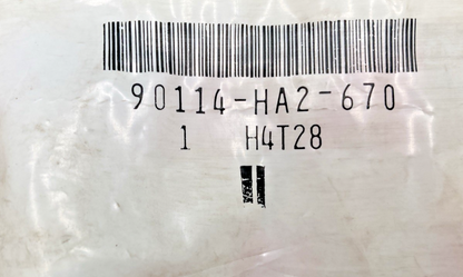 QTY 2 New Genuine Honda 90114-HA2-670 Bolt (10Mm), Replaces: 90114-HM3-A60