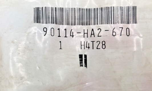 QTY 2 New Genuine Honda 90114-HA2-670 Bolt (10Mm), Replaces: 90114-HM3-A60